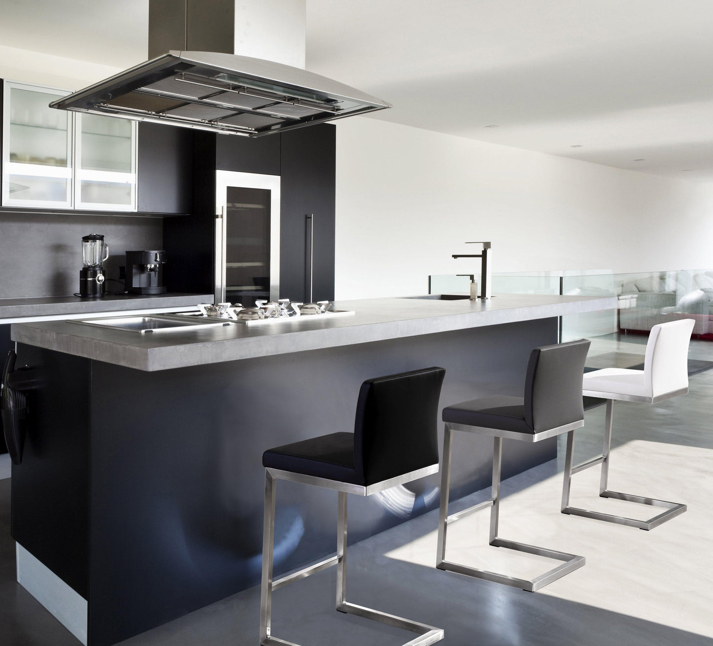 Parma Performance Vegan Leather Counter Stool Set Of 2 by TOV K3606