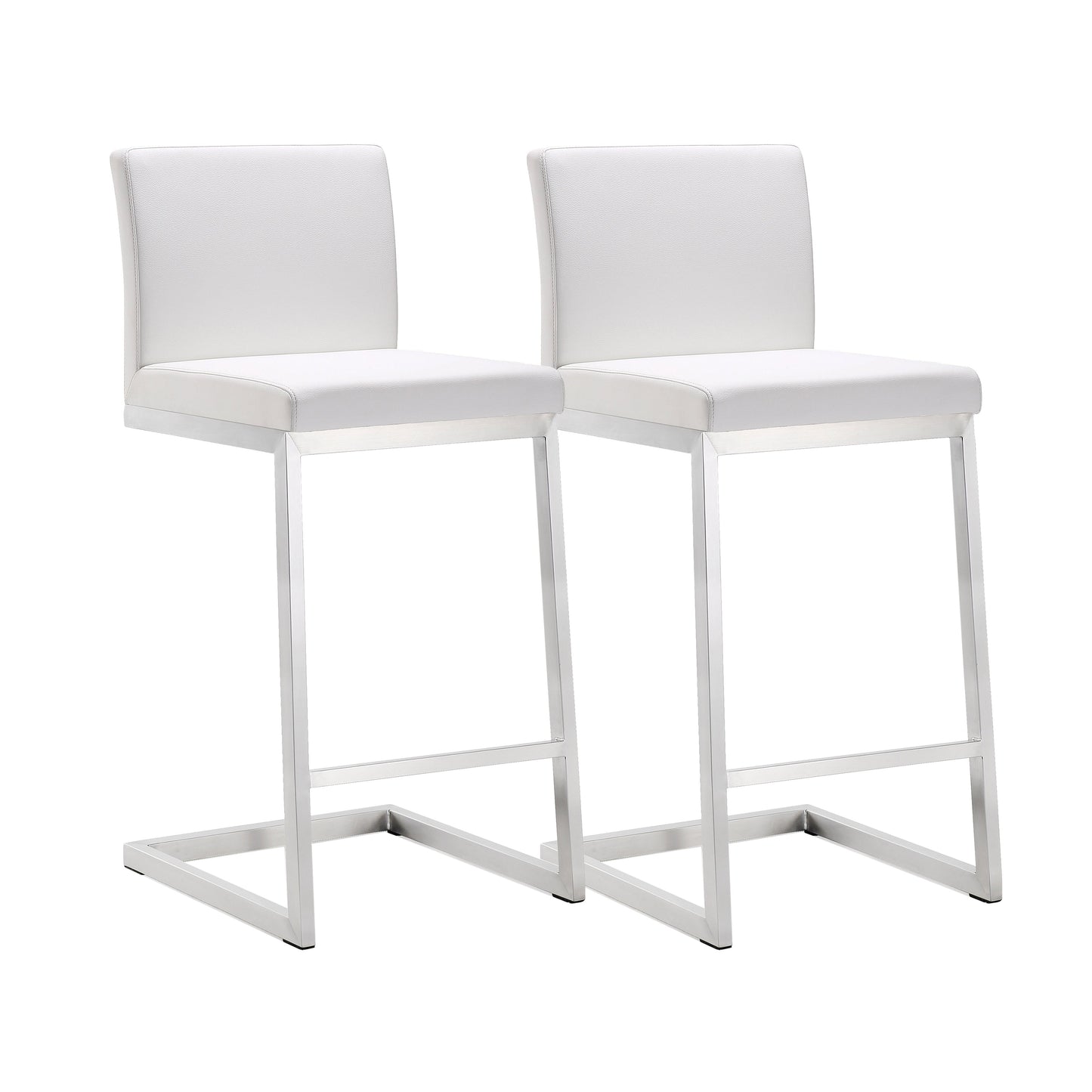 Parma Performance Vegan Leather Counter Stool Set Of 2 by TOV K3605