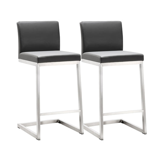 Parma Performance Vegan Leather Counter Stool Set Of 2 by TOV K3606