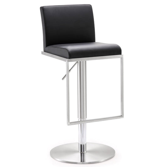 Amalfi Performance Vegan Leather Adjustable Stool by TOV K3615