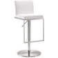 Amalfi Performance Vegan Leather Adjustable Stool by TOV K3617