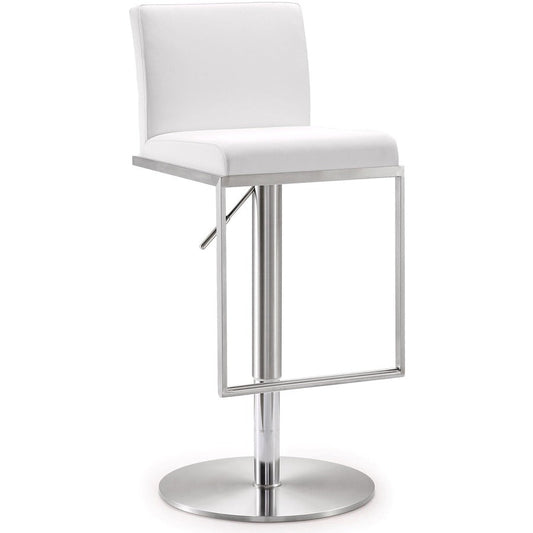 Amalfi Performance Vegan Leather Adjustable Stool by TOV K3617