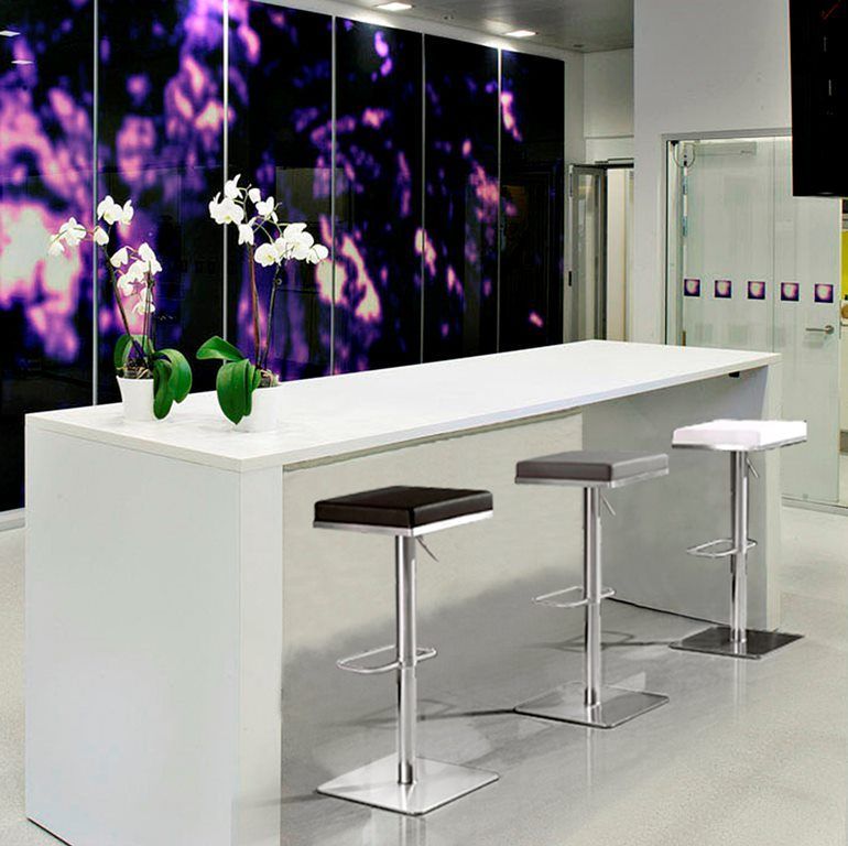 Bari Performance Vegan Leather Adjustable Stool by TOV K3622