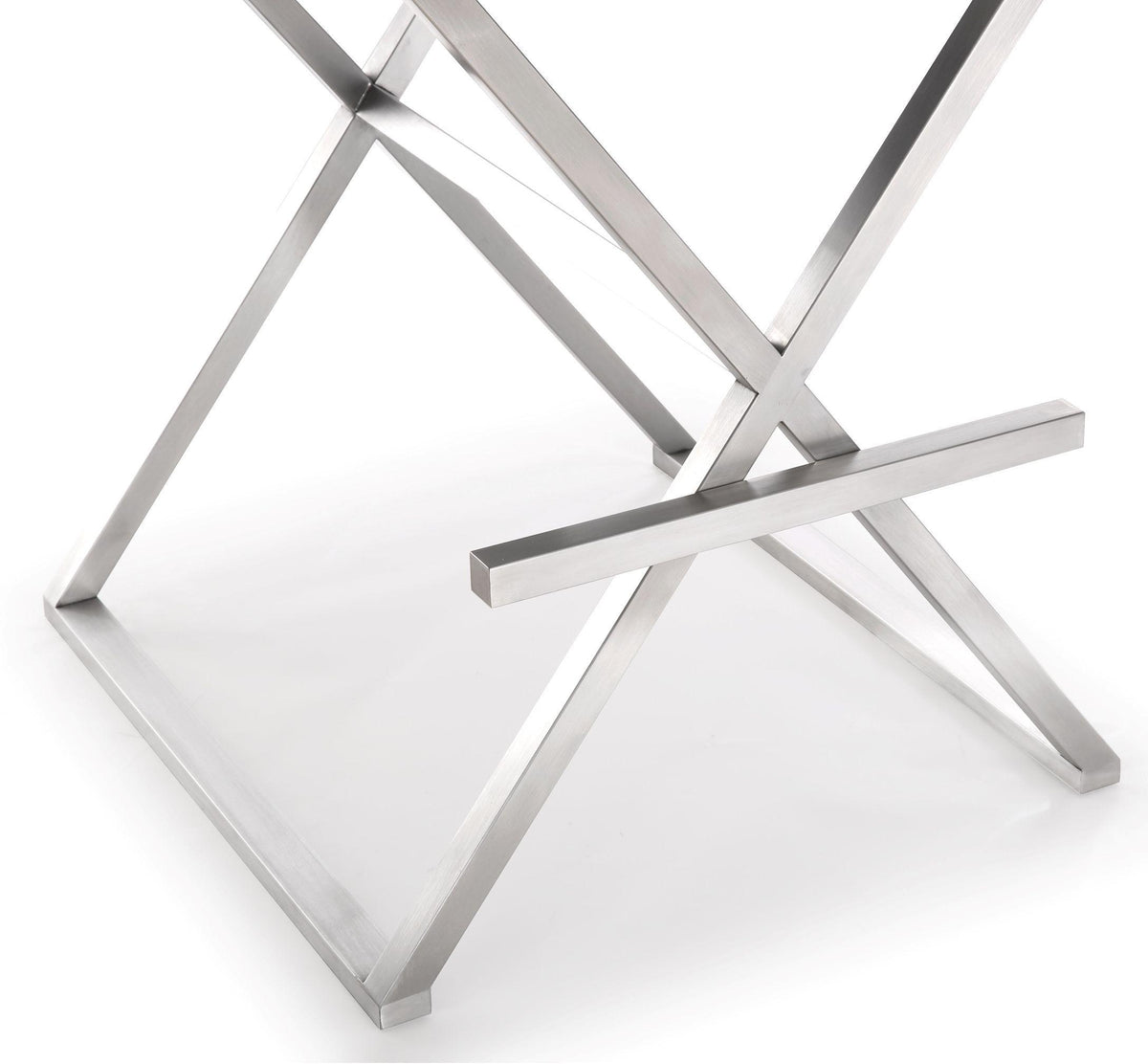Director Black Performance Vegan Leather and Stainless Steel Barstool by TOV Furniture – photo 8 of 10