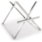 Director Performance Vegan Leather Stool With Silver Base by TOV K3623