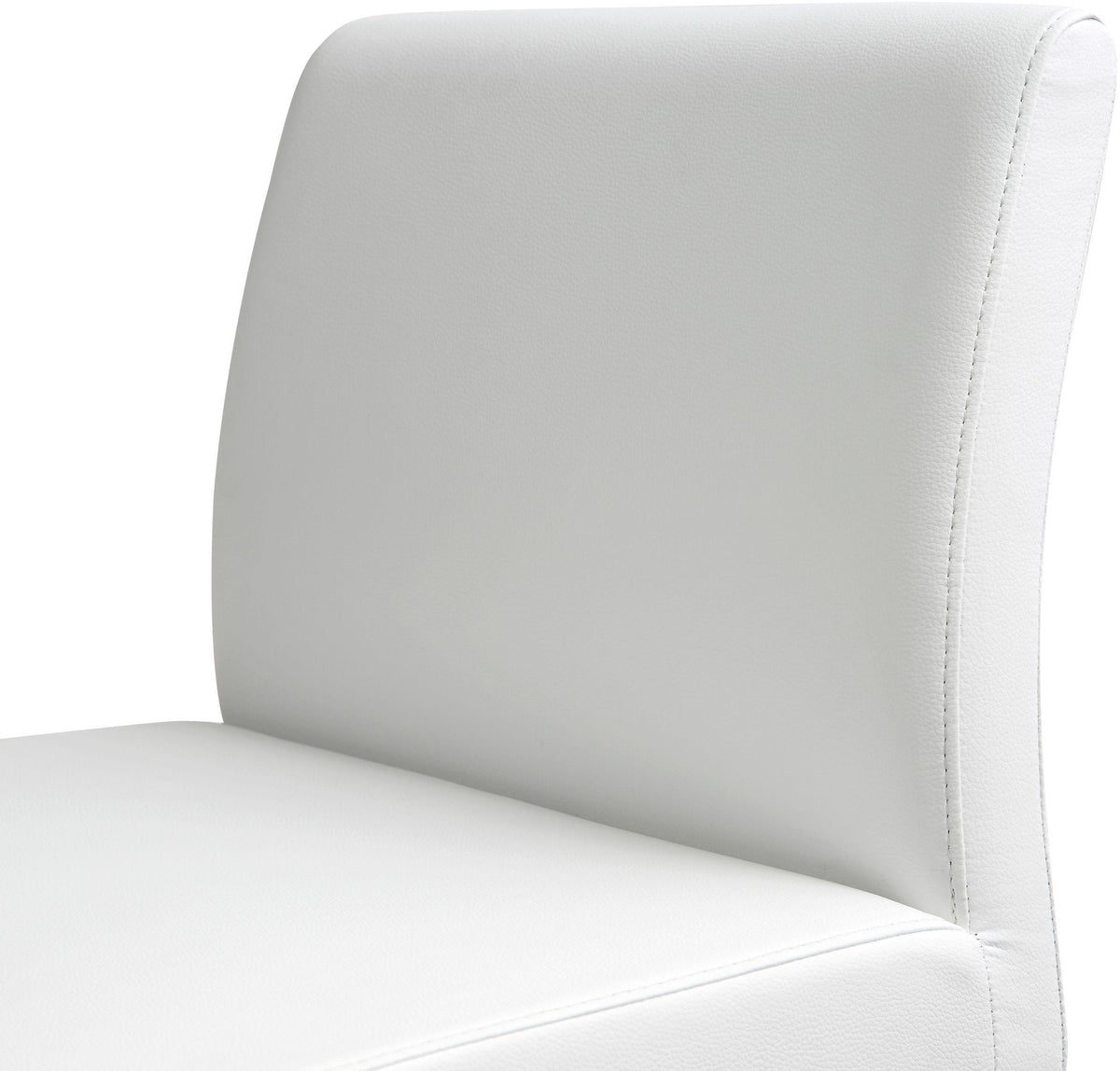 Denmark White Performance Vegan Leather and Stainless Steel Barstool - Set of 2 by TOV Furniture – photo 7 of 10