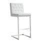 Helsinki White Performance Vegan Leather Stool Set Of 2 by TOV K3640