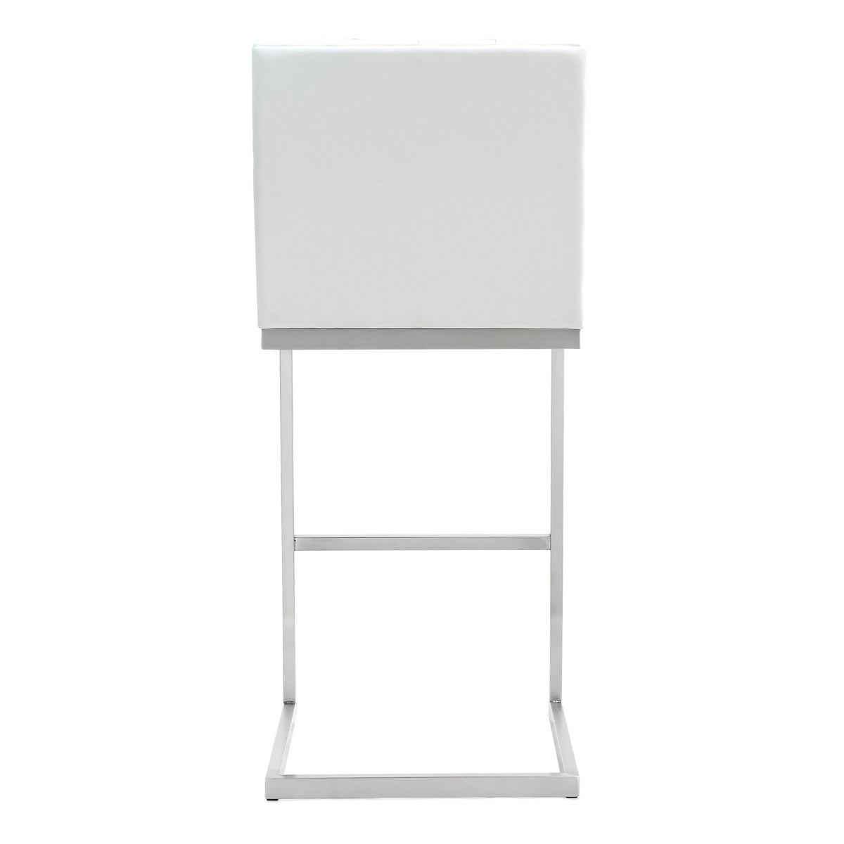 Helsinki White Performance Vegan Leather Stool - Set of 2 in Bar Height by TOV Furniture – photo 6 of 10