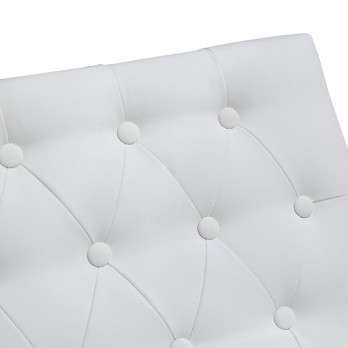 Helsinki White Performance Vegan Leather Stool - Set of 2 in Bar Height by TOV Furniture – photo 7 of 10