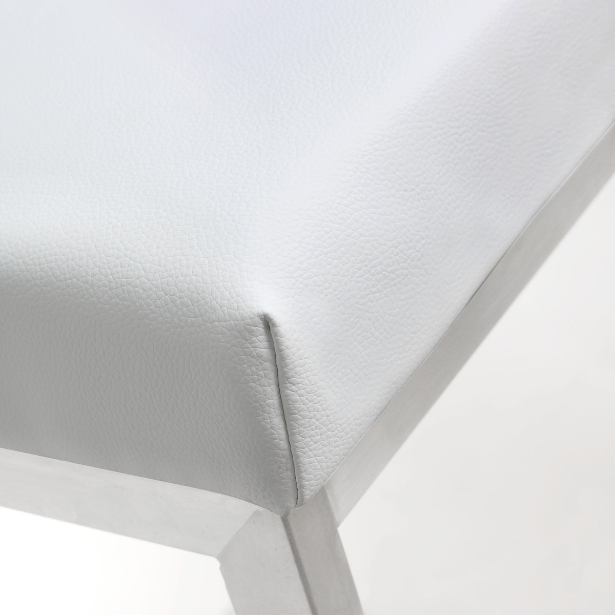Helsinki White Performance Vegan Leather Stool - Set of 2 in Bar Height by TOV Furniture – photo 8 of 10
