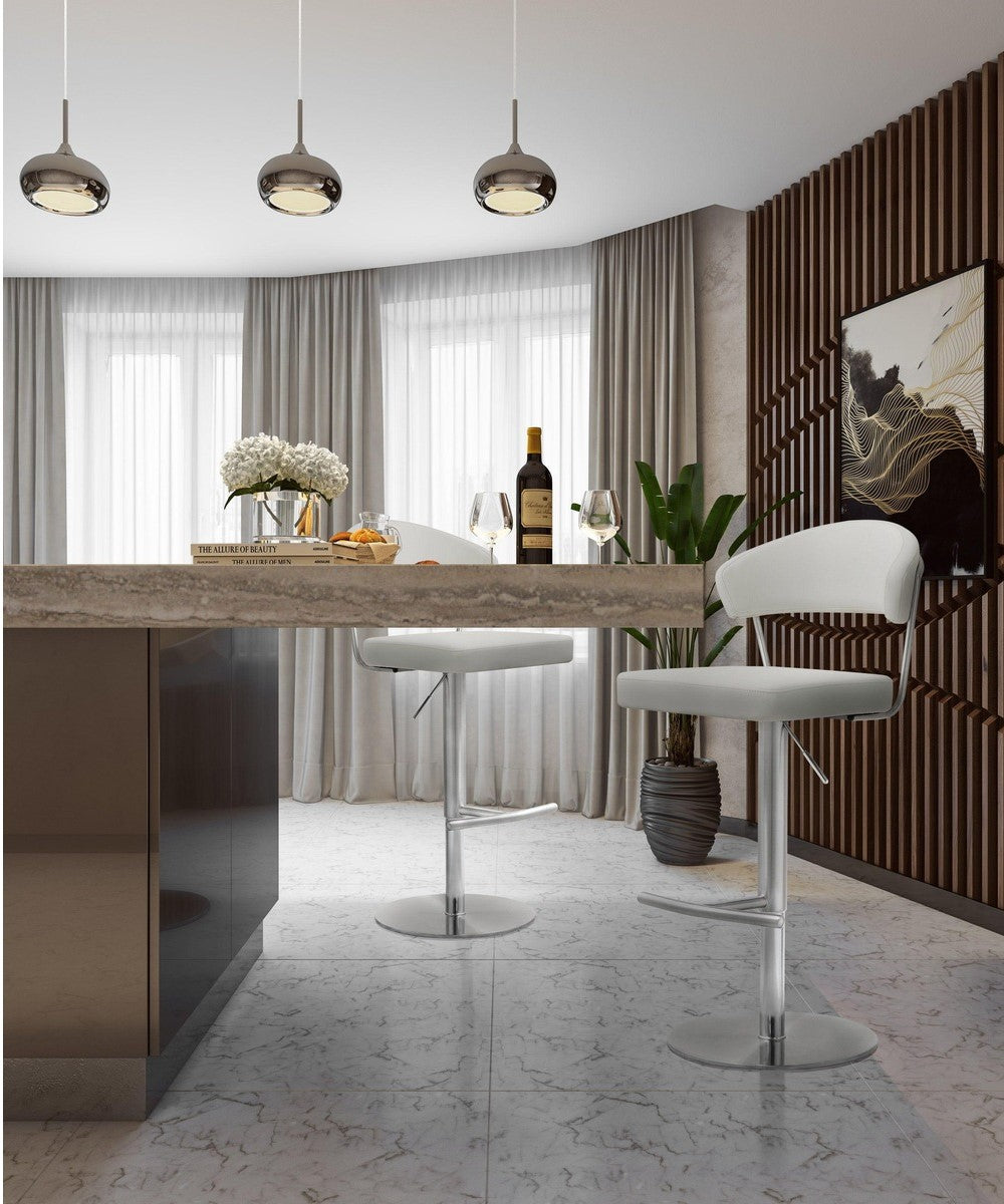 Cosmo Performance Vegan Leather Adjustable Stool by TOV K3629