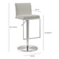 Amalfi Performance Vegan Leather Adjustable Stool by TOV K3617