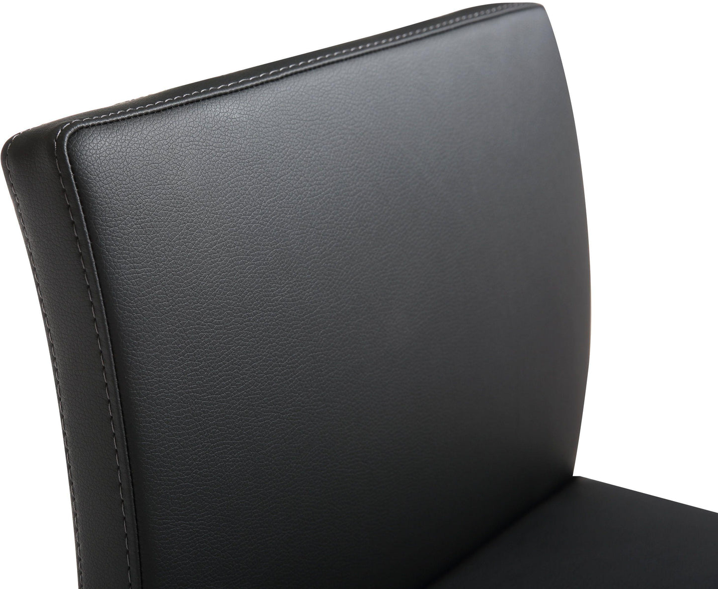 Parma Performance Vegan Leather and Gold Stainless Steel Counter Stool - Set of 2 Black - ON FINAL SALE by Tov Furniture