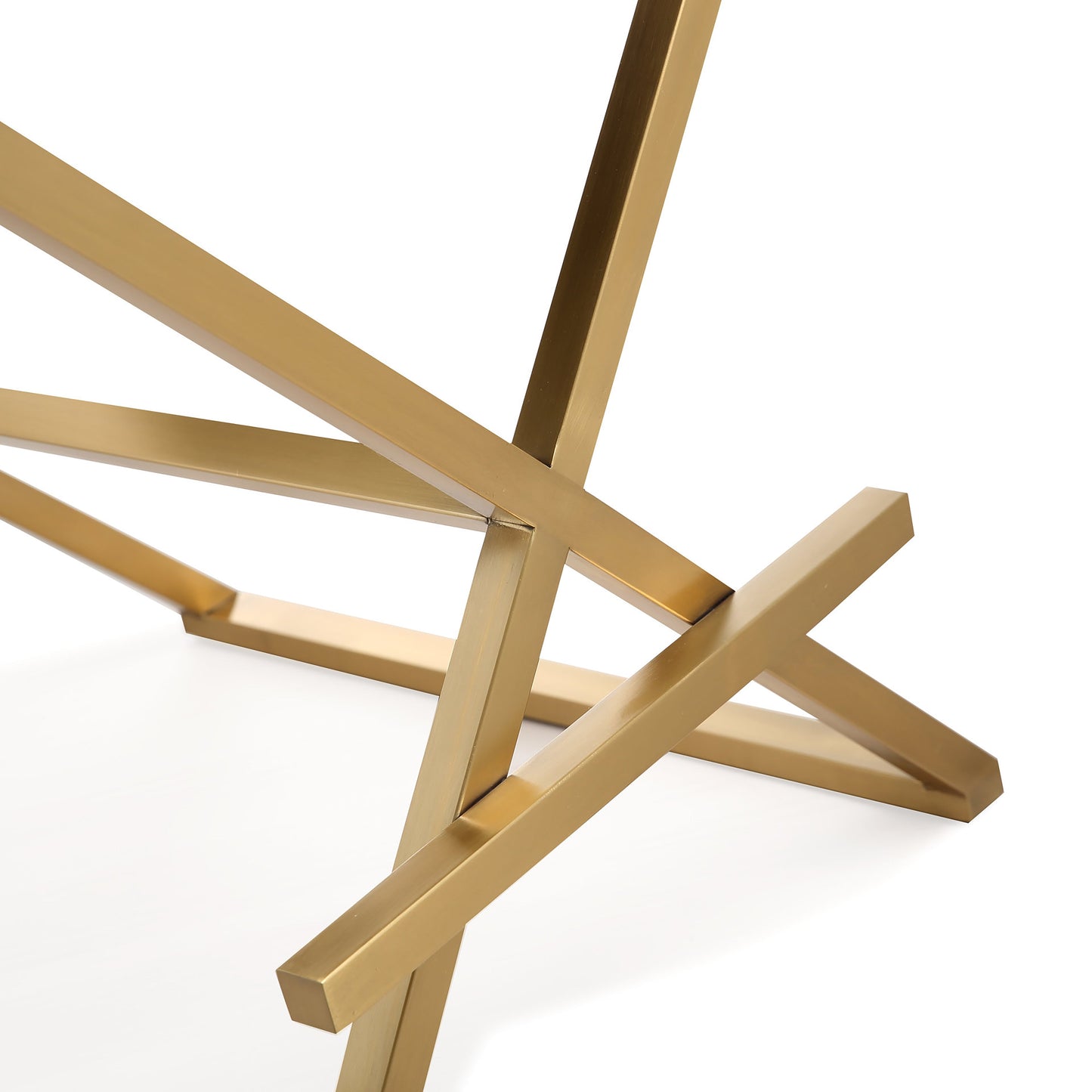Director Performance Vegan Leather Stool With Gold Base by TOV K3668