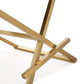 Director Performance Vegan Leather Stool With Gold Base by TOV K3667
