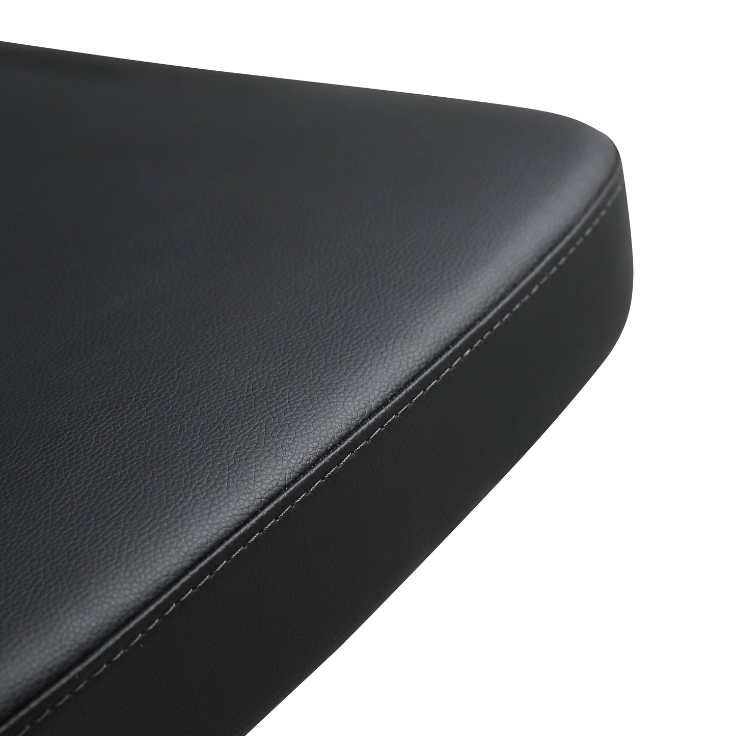 Cosmo Black Performance Vegan Leather on Black Steel Barstool Black - ON FINAL SALE by Tov Furniture