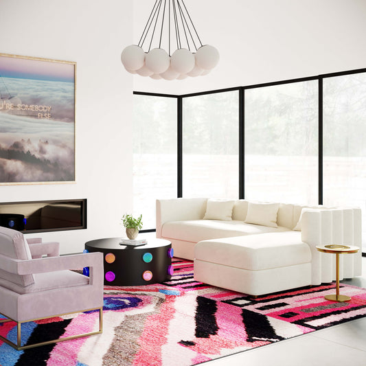Callie Cream Performance Velvet Sectional - RAF by TOV Furniture – photo 2 of 6