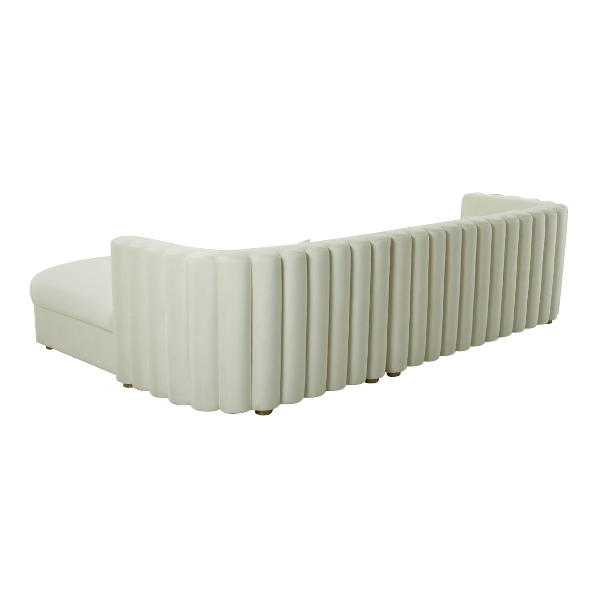 Callie Cream Performance Velvet Sectional - RAF by TOV Furniture – photo 4 of 6
