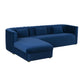 Callie 2 Piece Velvet L Shaped Sectional by TOV L44161 L44163