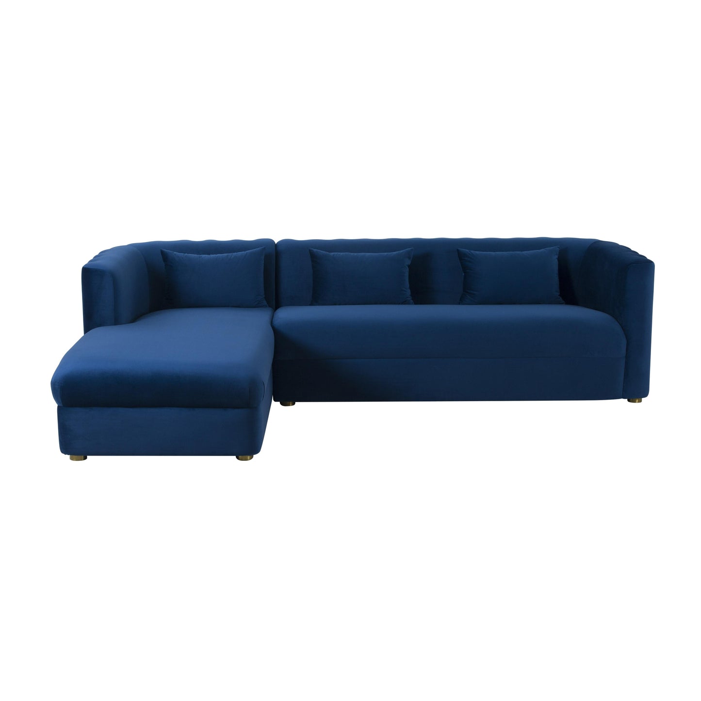 Callie 2 Piece Velvet L Shaped Sectional by TOV L44156 L44158
