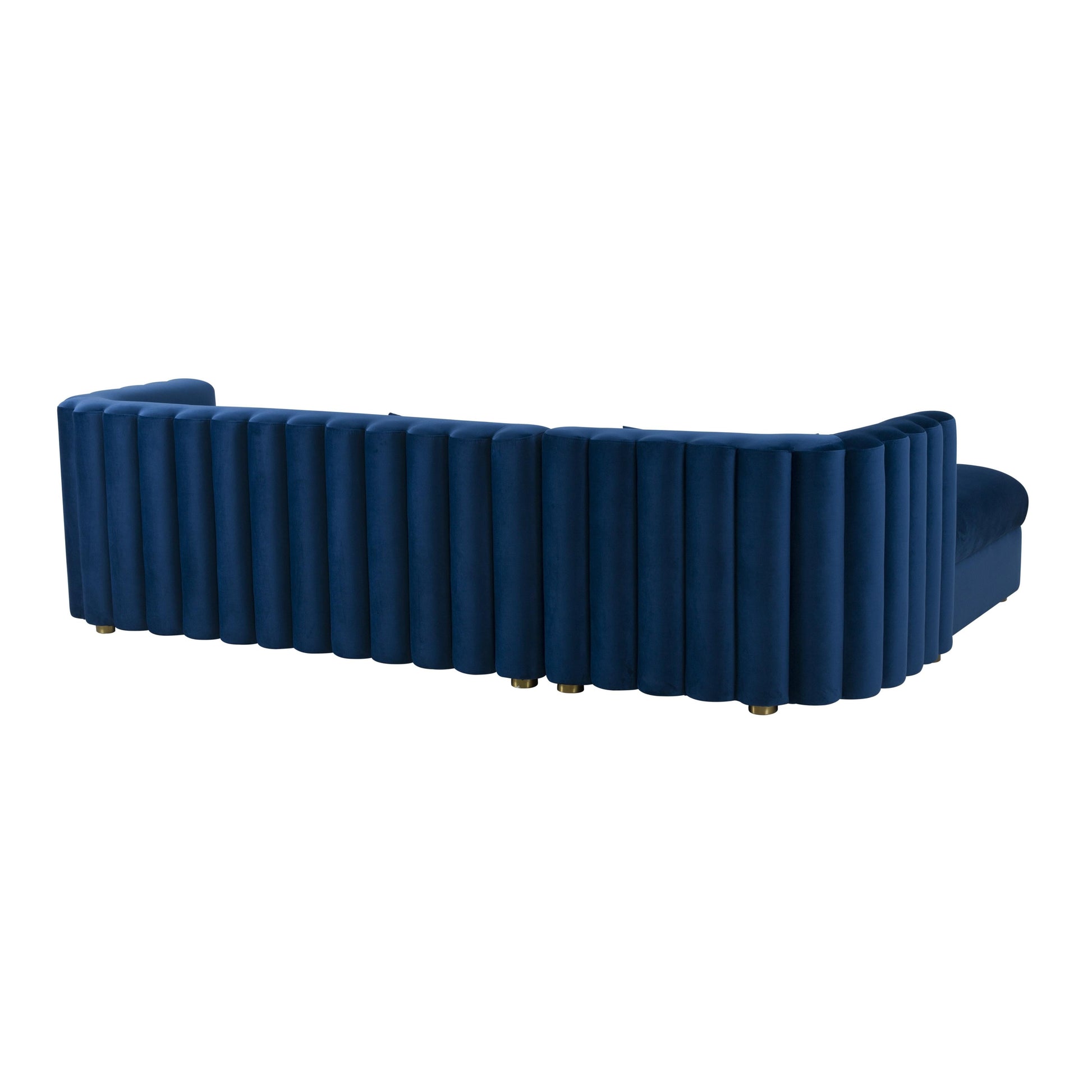 Callie 2 Piece Velvet L Shaped Sectional by TOV L44157 L44159