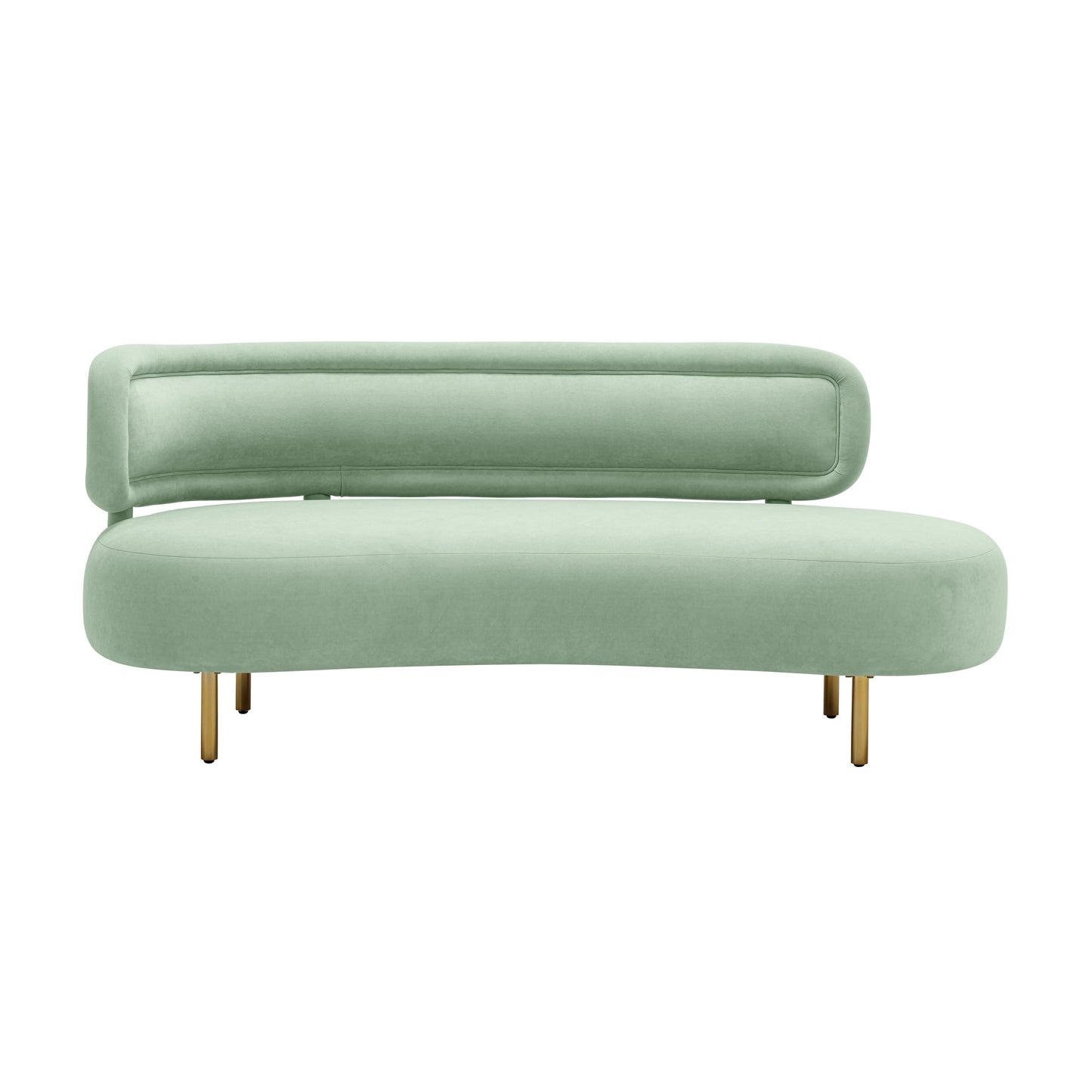 Tischa 70" Performance Fabric Sofa Mint Green by Tov Furniture