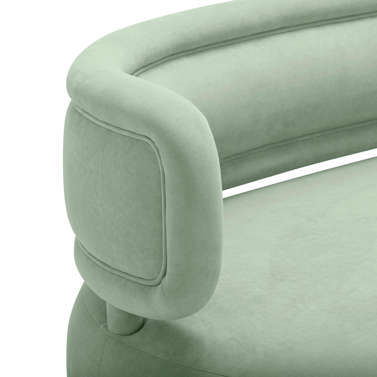 Tischa Mint Green Performance Velvet Sofa by TOV Furniture – photo 5 of 8