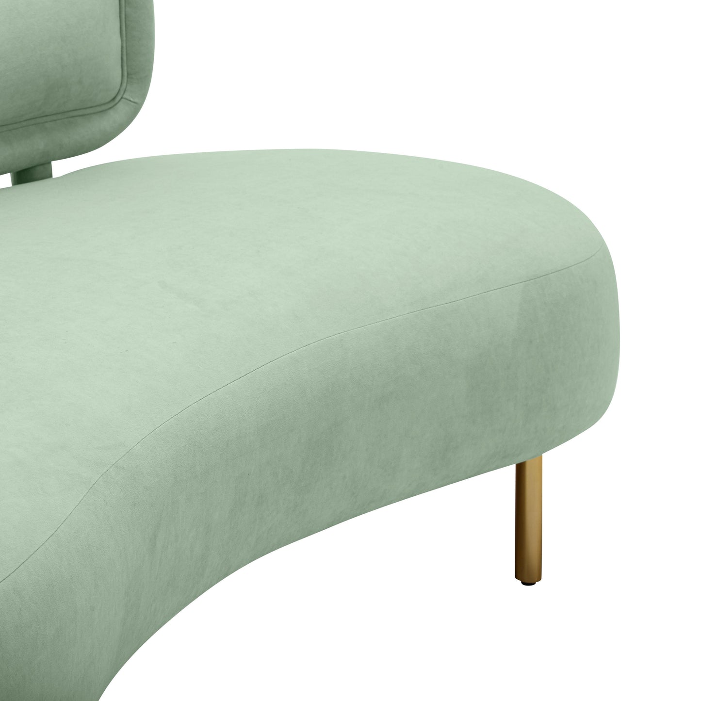 Tischa 70" Performance Fabric Sofa Mint Green by Tov Furniture