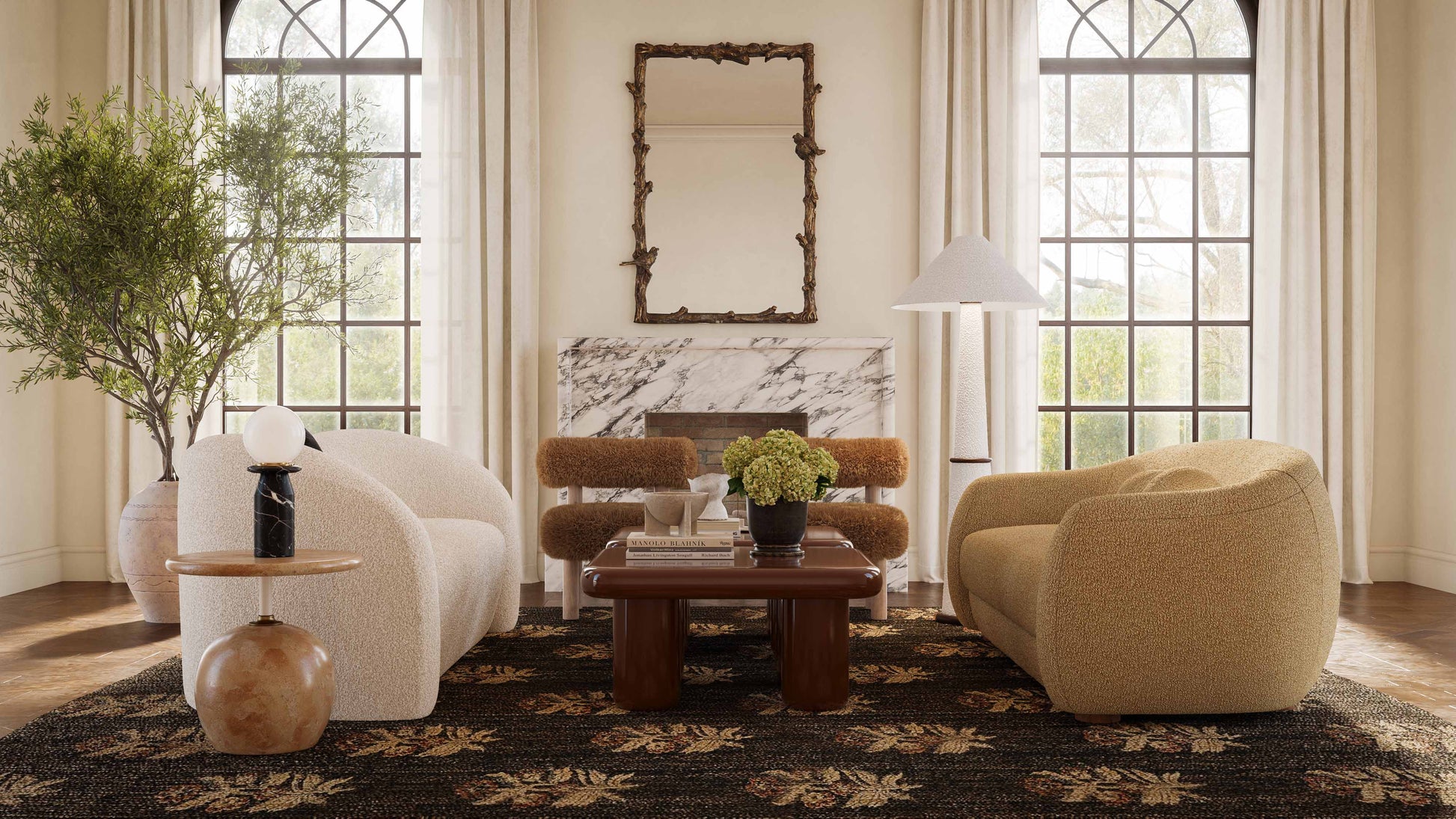 Judy 80 Boucle Sofa by TOV L54364