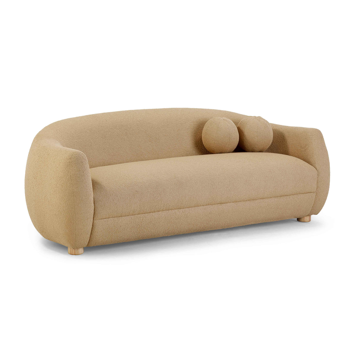 Judy Honey Contract-Grade Boucle Sofa by TOV Furniture – photo 1 of 9