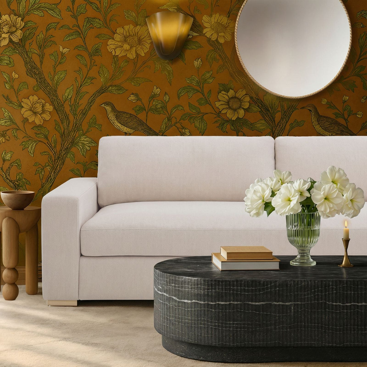 Beckham 96" Cream Performance Chenille Sofa by TOV Furniture – photo 2 of 7