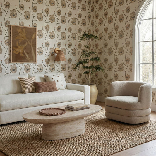 Beckham 96" Cream Upcycled Performance Chenille Sofa by TOV Furniture – photo 2 of 8