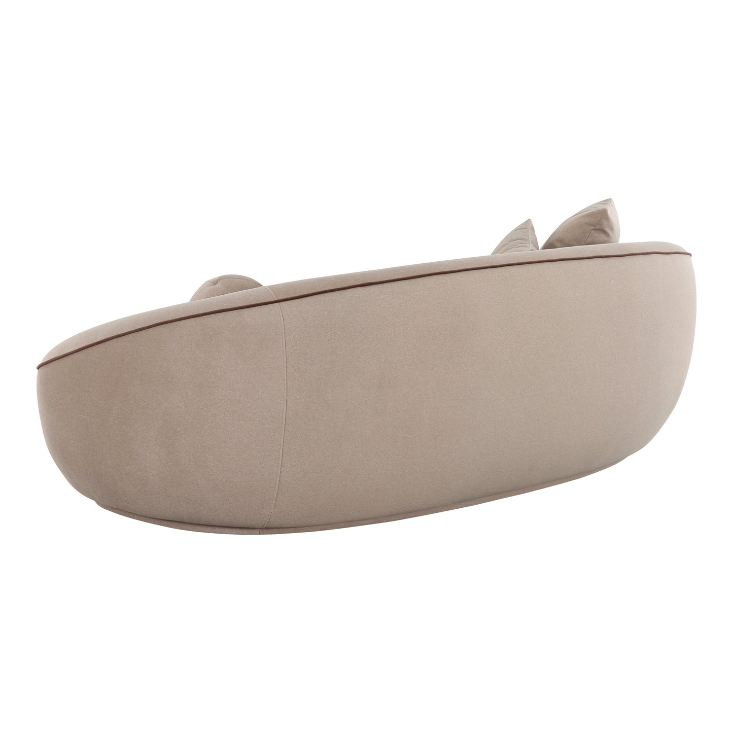 Jenny 98.5" Taupe Performance Faux Mohair Sofa Taupe by Tov Furniture
