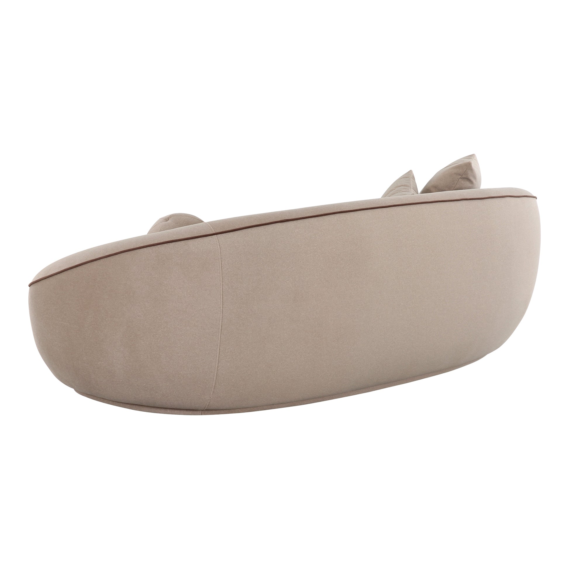 Jenny 98.5" Taupe Performance Faux Mohair Sofa Taupe by Tov Furniture