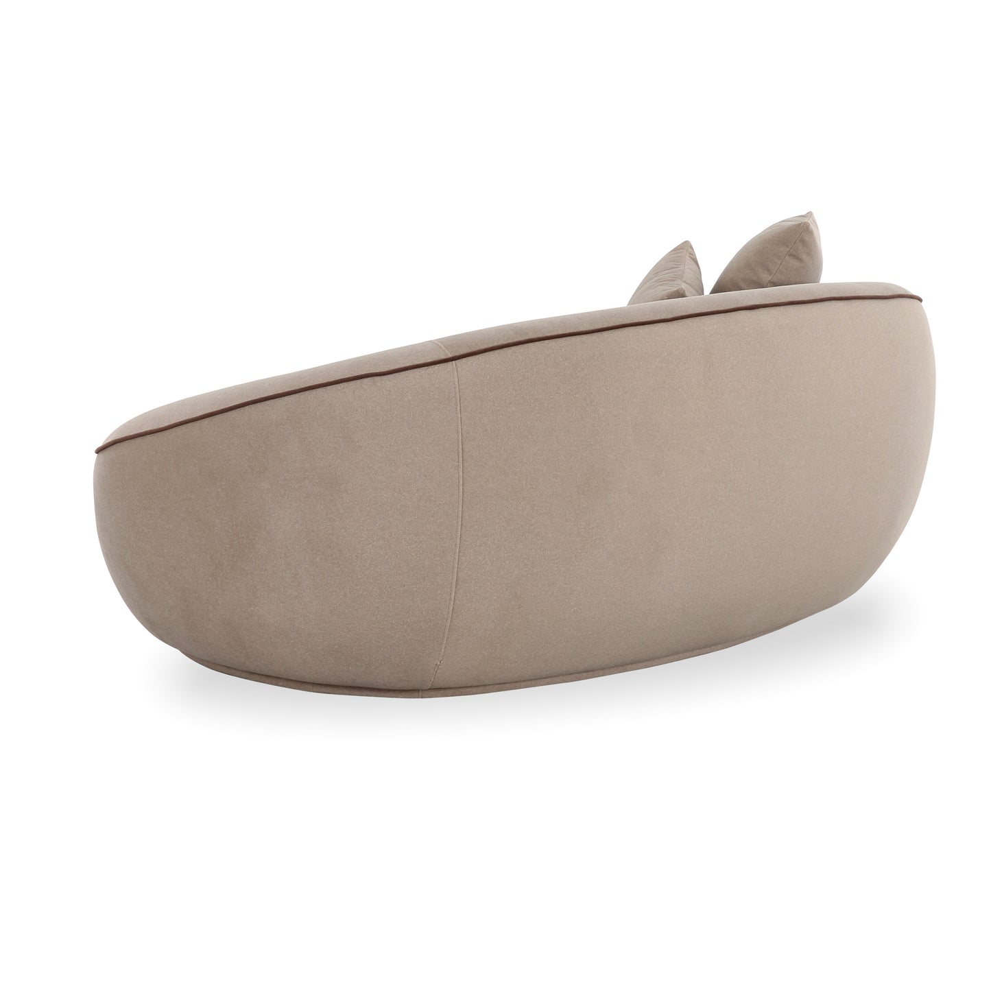Jenny 78" Taupe Performance Faux Mohair Loveseat Taupe by Tov Furniture