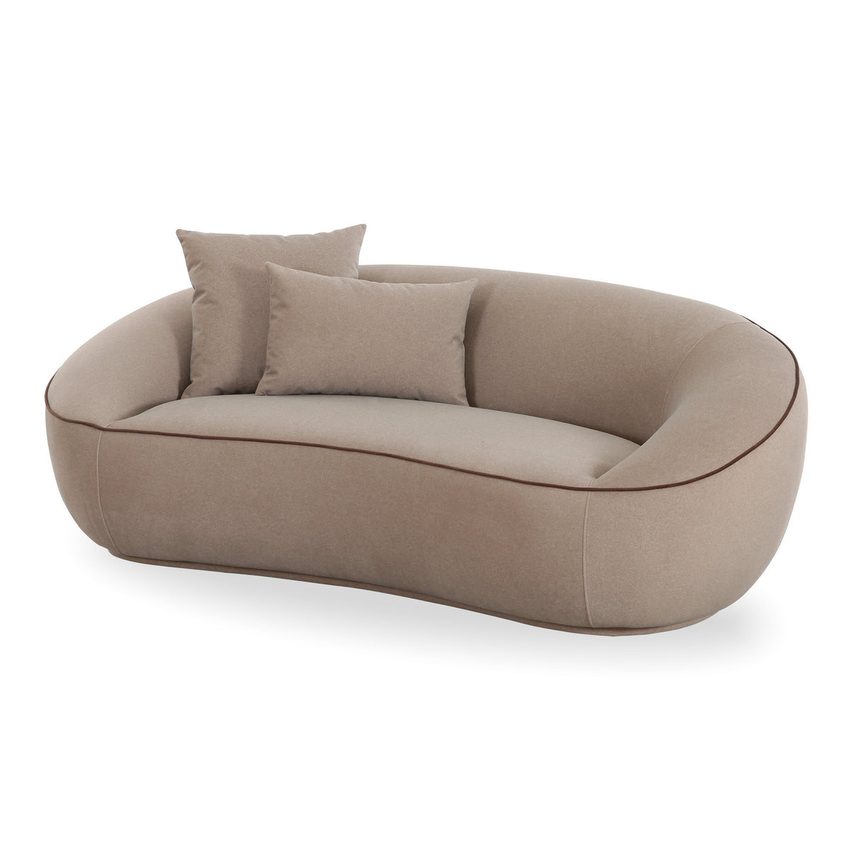 Jenny 78" Taupe Performance Faux Mohair Loveseat by TOV Furniture – photo 3 of 6