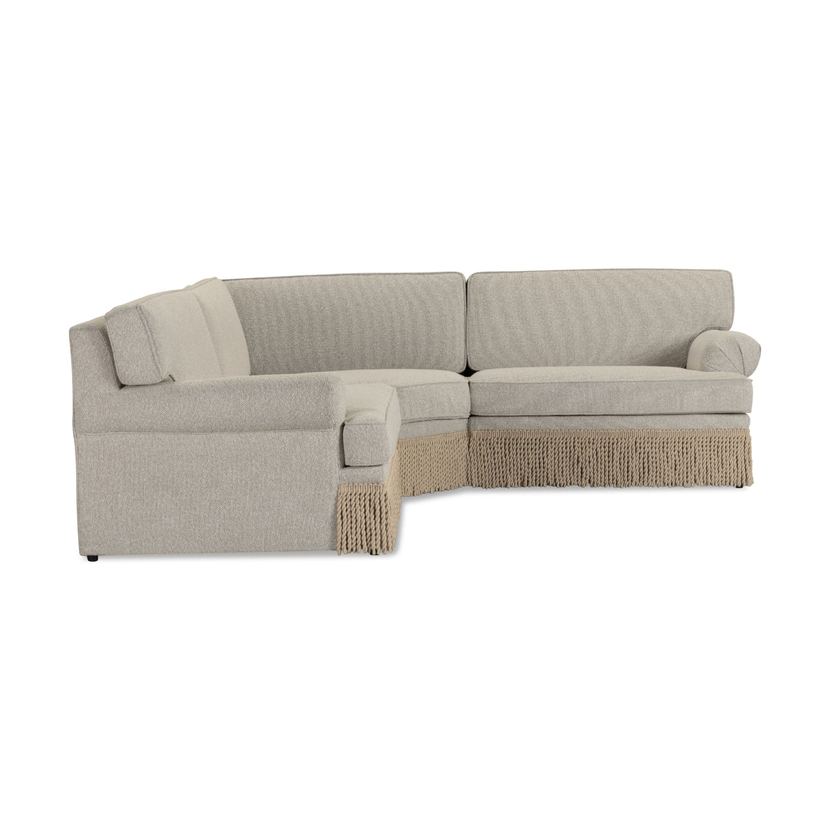 Yvette 3-Piece Warm Grey Performance Boucle L-Sectional by TOV Furniture – photo 3 of 7