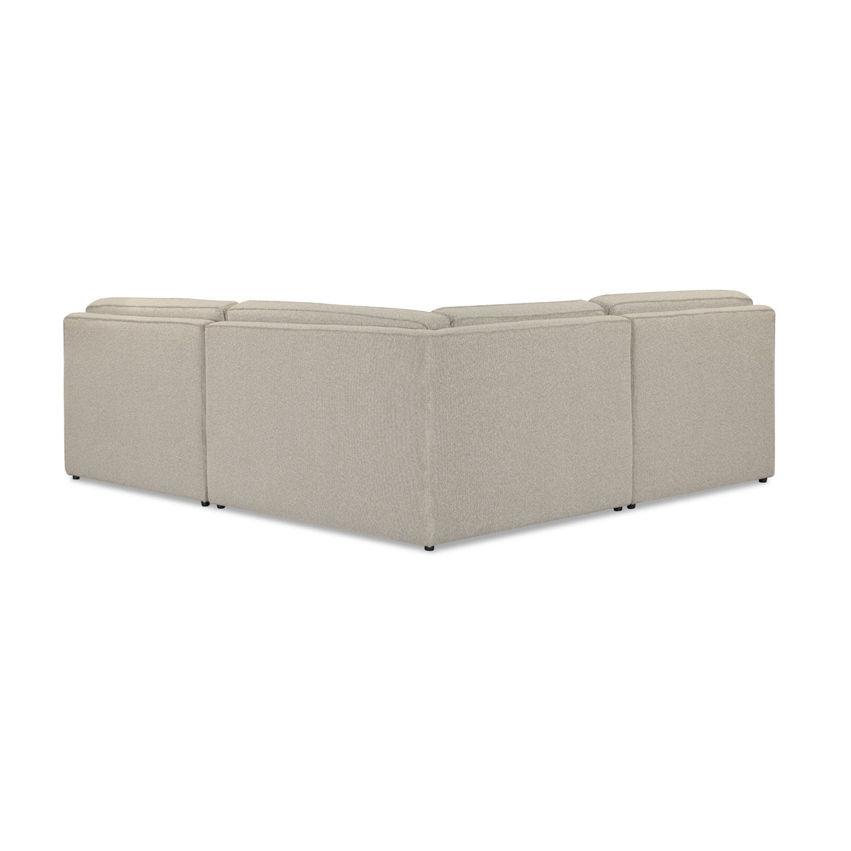 Yvette 3-Piece Warm Grey Performance Boucle L-Sectional by TOV Furniture – photo 6 of 7
