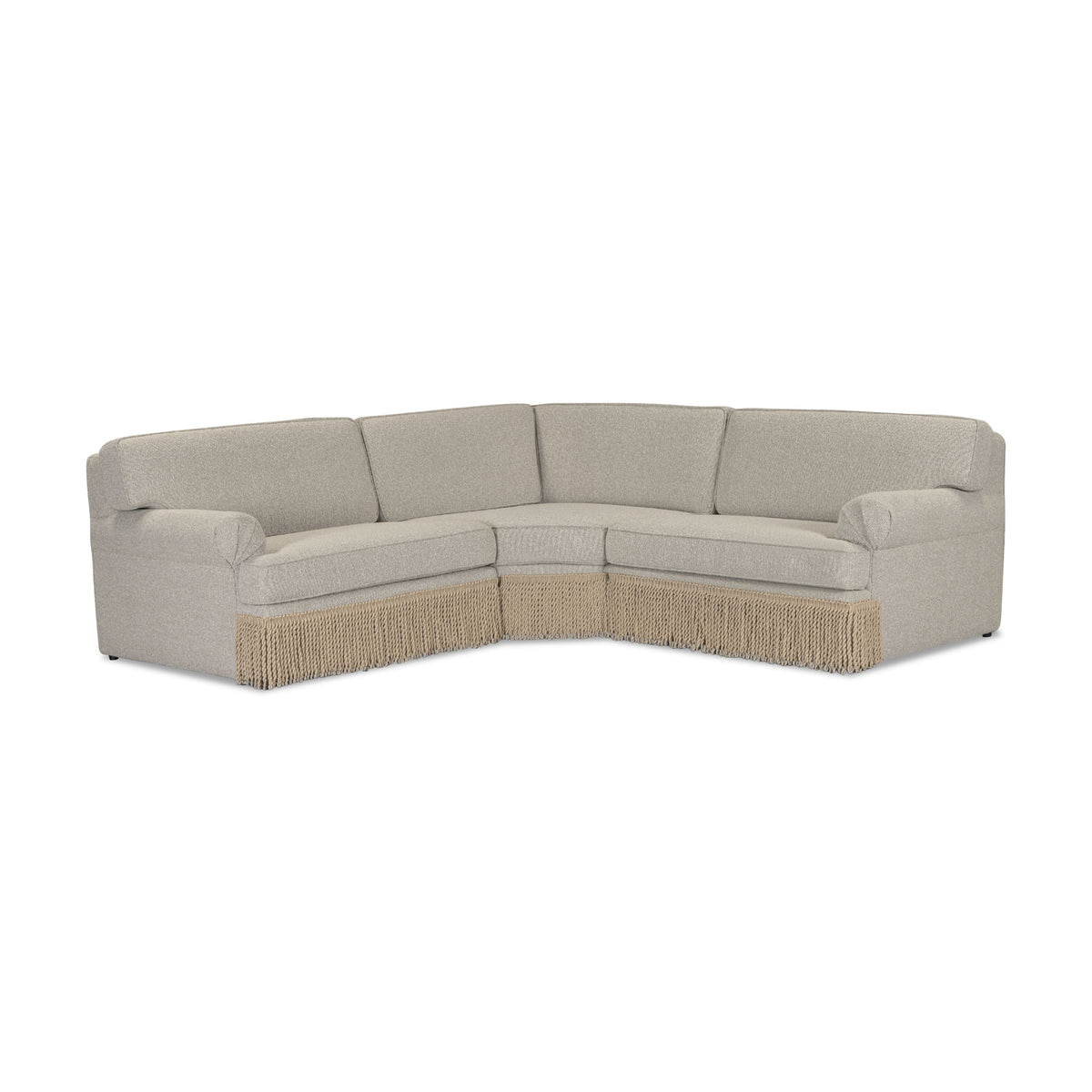 Yvette 3-Piece Warm Grey Performance Boucle L-Sectional by TOV Furniture – photo 1 of 7