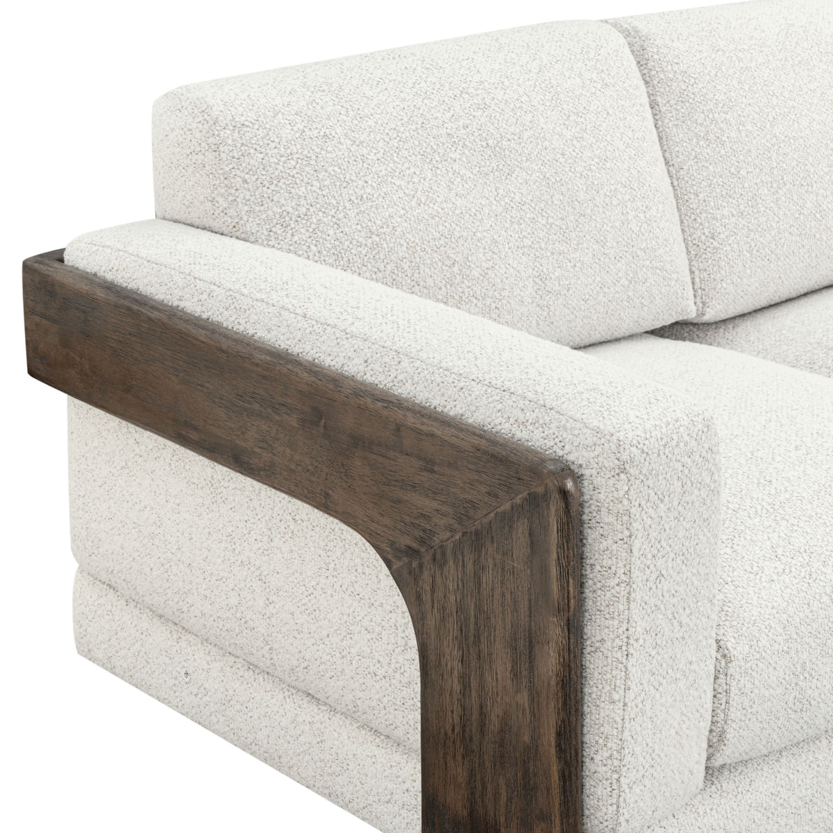 Elyn 91" Cream Contract-Grade Boucle Sofa by TOV Furniture – photo 4 of 7