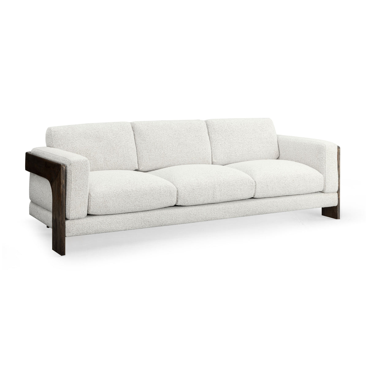 Elyn 91" Cream Contract-Grade Boucle Sofa by TOV Furniture – photo 1 of 7