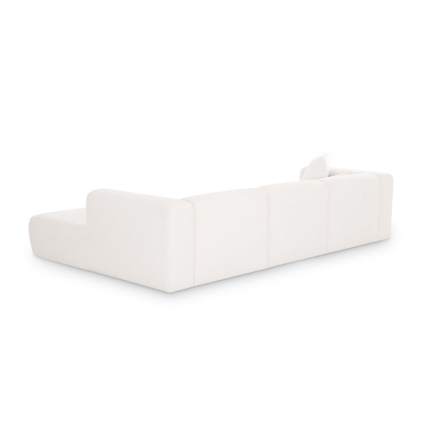 Tarra 3-Piece Cream Performance Chenille Modular Sectional Cream by Tov Furniture