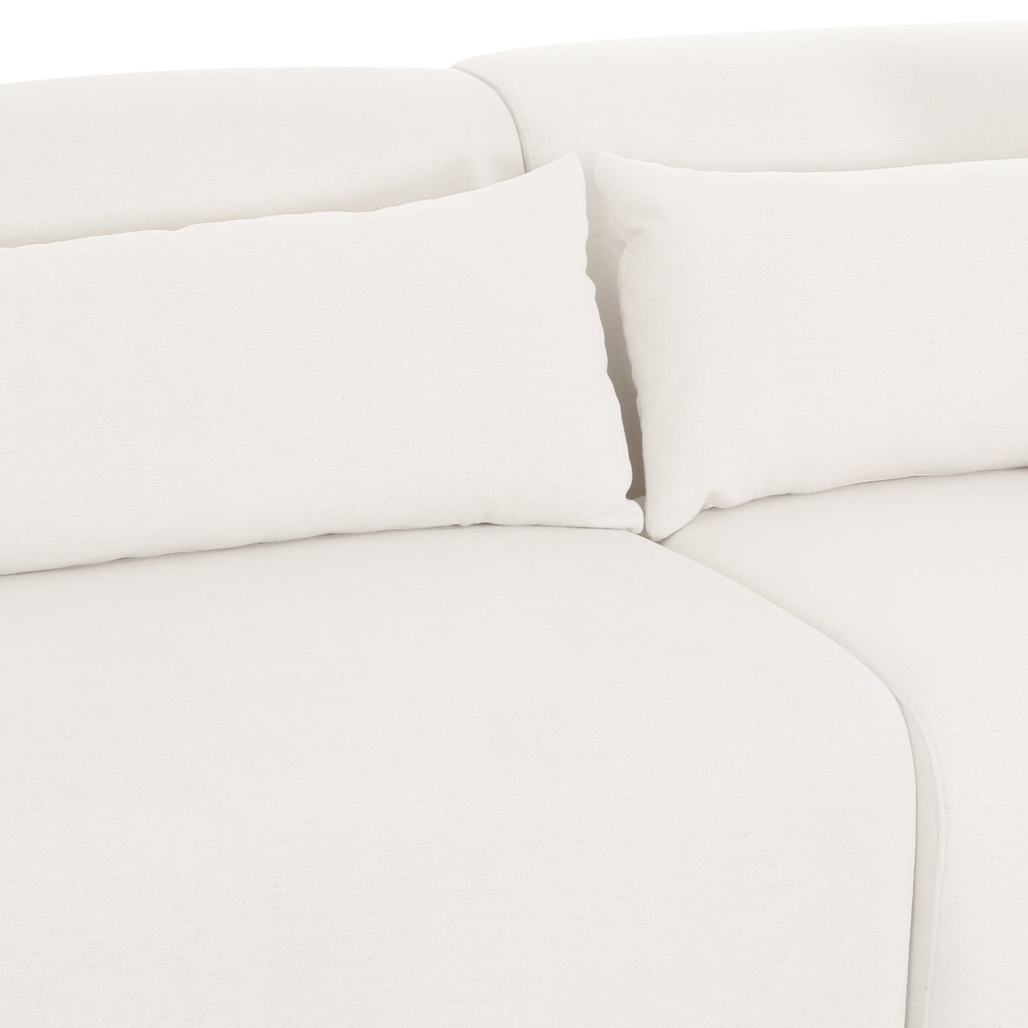 Tarra 3-Piece Cream Performance Chenille Modular Sectional Cream by Tov Furniture