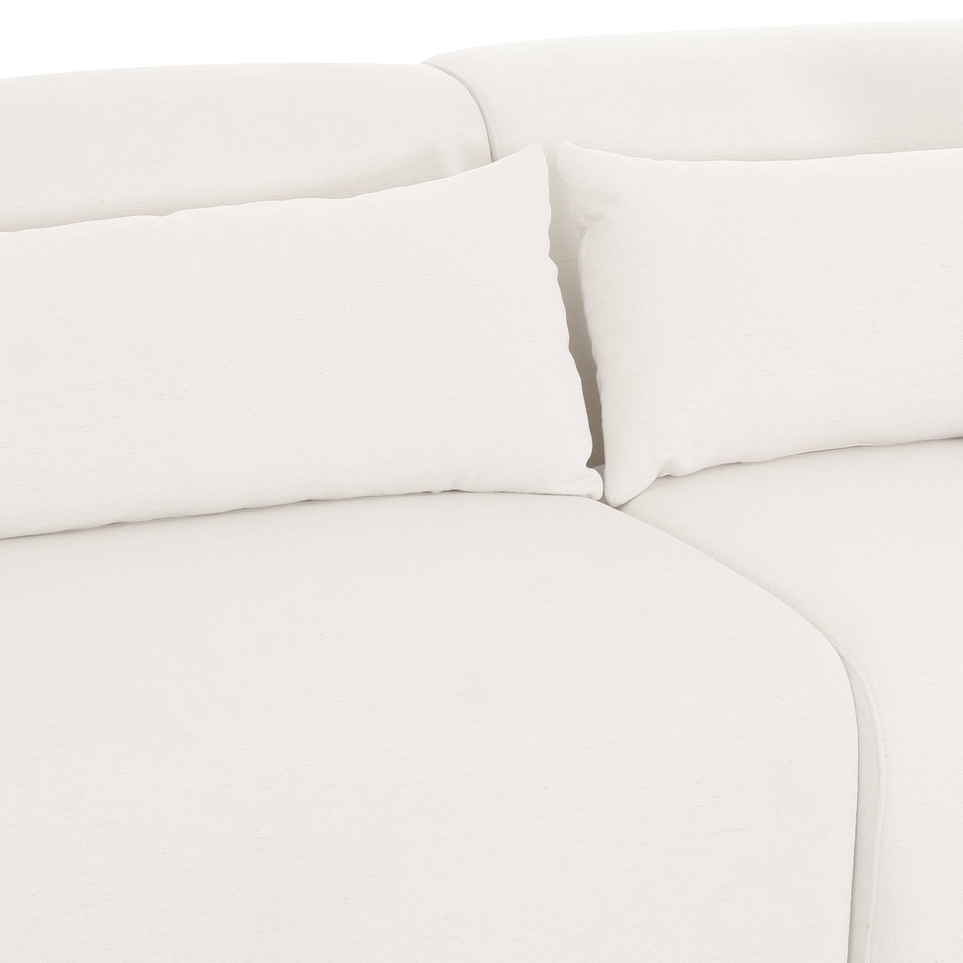 Tarra 3-Piece Cream Performance Chenille Modular Sectional Cream by Tov Furniture