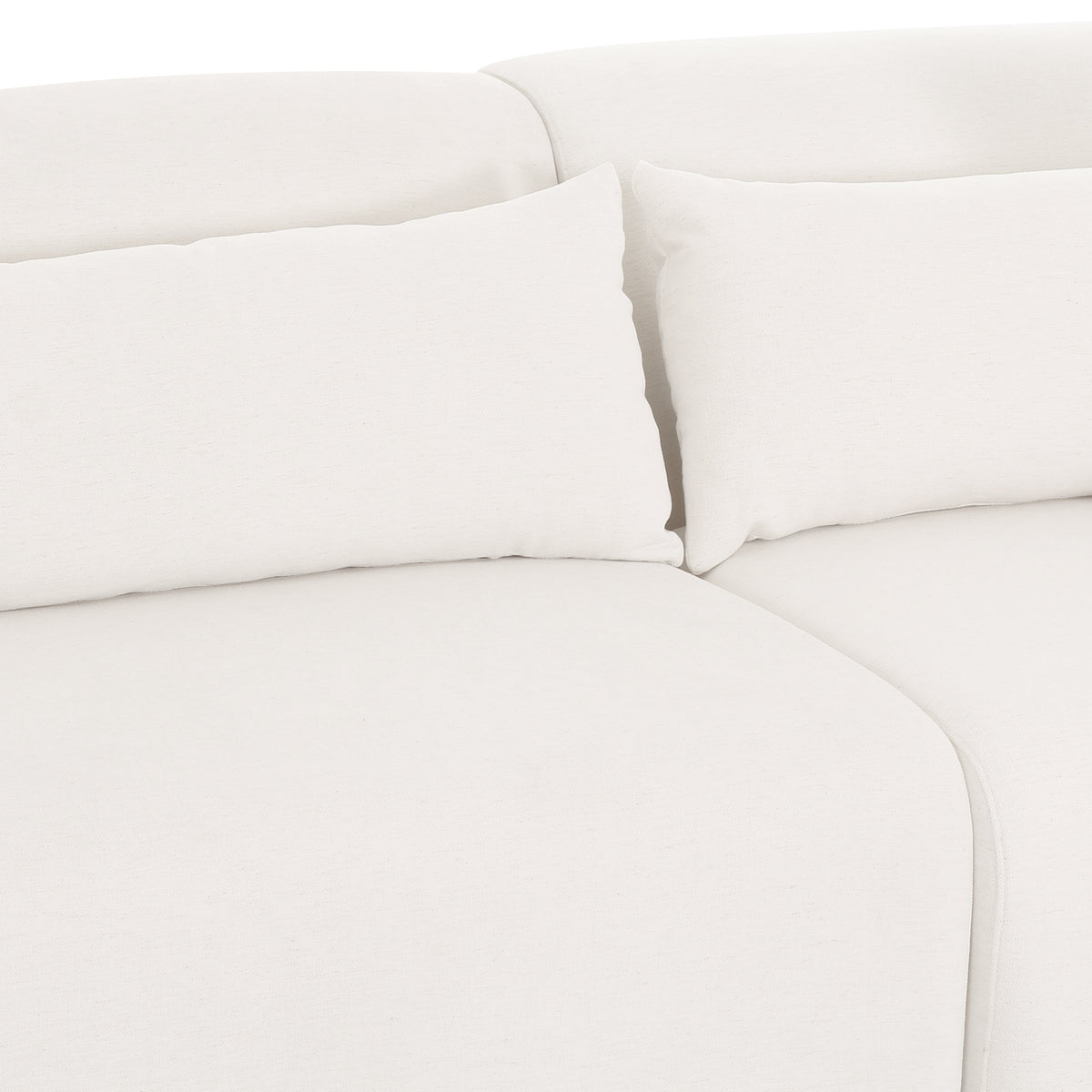 Tarra 3-Piece Cream Performance Chenille Modular RAF Sectional by TOV Furniture – photo 5 of 6