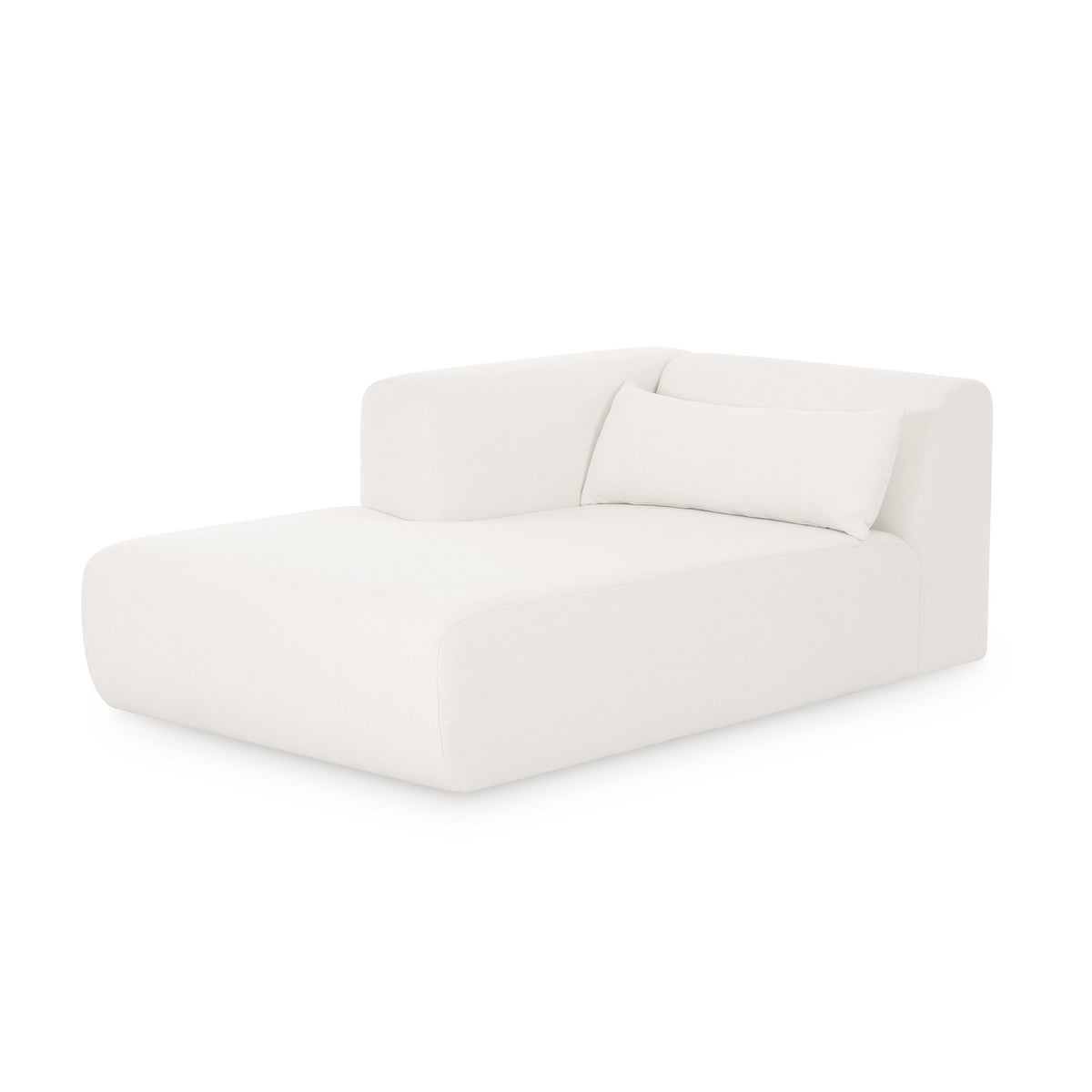 Tarra Cream Performance Chenille Modular LAF Chaise by TOV Furniture – photo 1 of 6