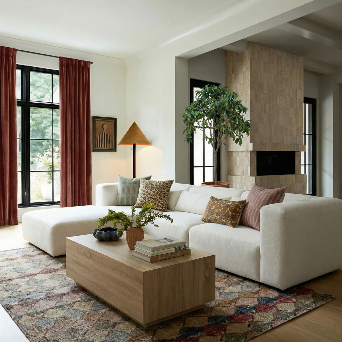 Tarra Cream Performance Chenille Modular LAF Chaise by TOV Furniture – photo 2 of 6
