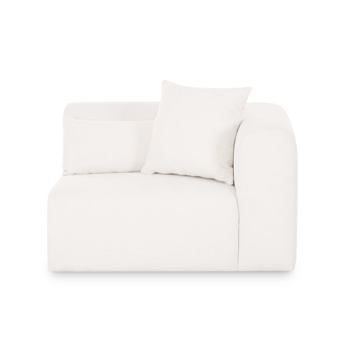 Tarra Cream Performance Chenille Modular RAF Corner Chair by TOV Furniture – photo 1 of 6