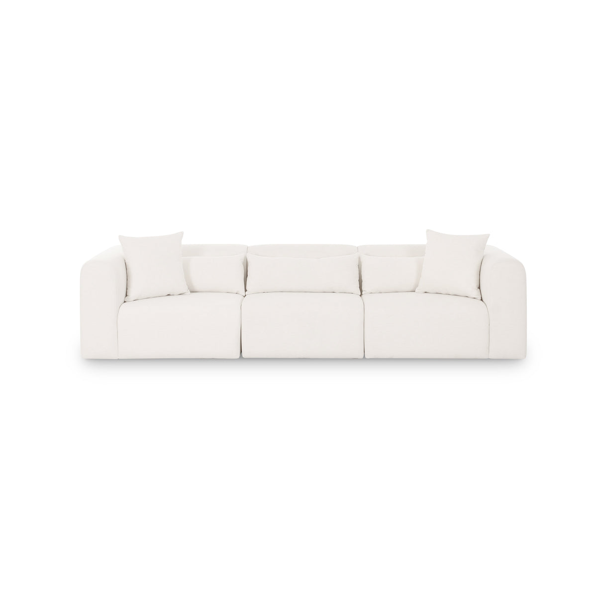 Tarra 118" Cream Performance Chenille Modular Sofa by TOV Furniture – photo 1 of 6