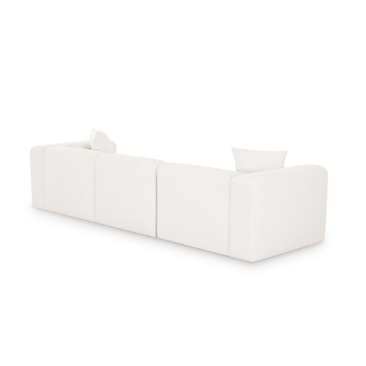 Tarra 118" Cream Performance Chenille Modular Sofa by TOV Furniture – photo 4 of 6